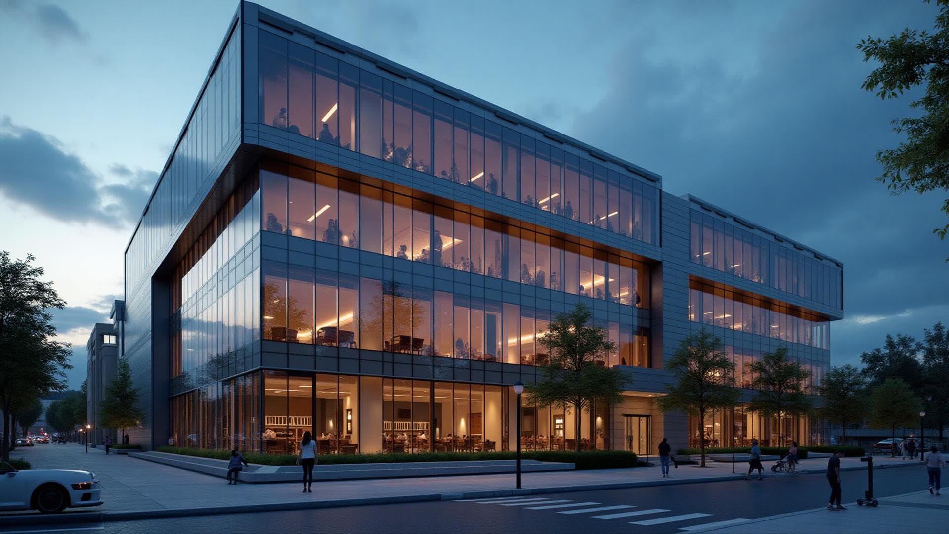 Modern commercial building architecture